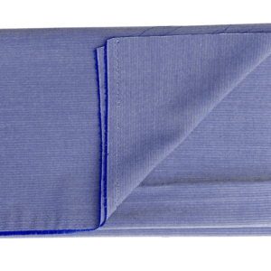 Hellblauer Stoff 60% Lenpur 40% Bio-Baumwolle mit feinem Fischgrätmuster Special Offer